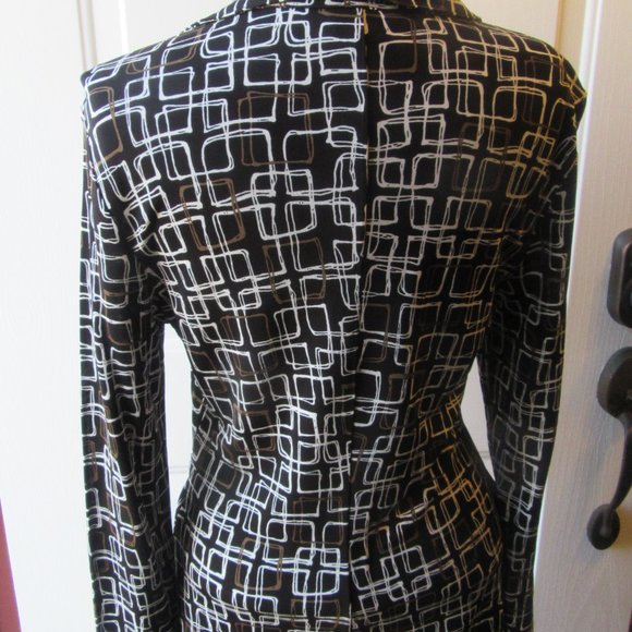 NWT Talbots Long Sleeve Midi Faux Wrap Dress Size 10 - Picture 9 of 12